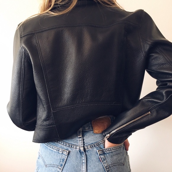 *SOLD* T by Alexander Wang Pebbled Leather Jacket - Picture 3 of 6